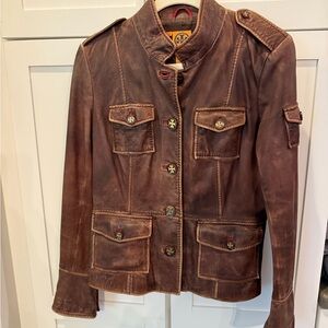 Brown Leather Women's Jacket
